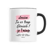 Mug - Louise je t'aime - 6 Coloris - Cadeau Tendre - Cadeau Personnalisable - Cadeaux-Positifs.com -Unique-Noir-