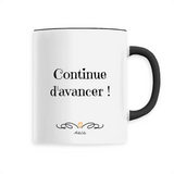 Mug - Continue d'avancer - 6 Coloris - Cadeau Motivant - Cadeau Personnalisable - Cadeaux-Positifs.com -Unique-Noir-