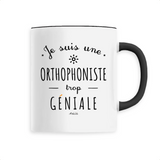 Mug - Une Orthophoniste trop Géniale - 6 Coloris - Cadeau Original - Cadeau Personnalisable - Cadeaux-Positifs.com -Unique-Noir-
