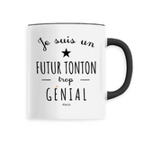 Mug - Un Futur Tonton trop Génial - 6 Coloris - Cadeau Original - Cadeau Personnalisable - Cadeaux-Positifs.com -Unique-Noir-
