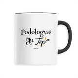 Mug - Podologue au Top - 6 Coloris - Cadeau Original - Cadeau Personnalisable - Cadeaux-Positifs.com -Unique-Noir-