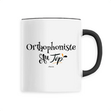 Mug - Orthophoniste au Top - 6 Coloris - Cadeau Original - Cadeau Personnalisable - Cadeaux-Positifs.com -Unique-Noir-