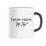 Mug - Future Mamie au Top - 6 Coloris - Cadeau Original - Cadeau Personnalisable - Cadeaux-Positifs.com -Unique-Noir-