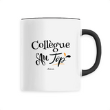 Mug - Collègue au Top - 6 Coloris - Cadeau Original - Cadeau Personnalisable - Cadeaux-Positifs.com -Unique-Noir-