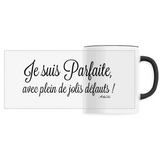 Mug - Parfaite avec plein de jolis défauts - 6 Coloris - Unique - Cadeau Personnalisable - Cadeaux-Positifs.com -Unique-Noir-