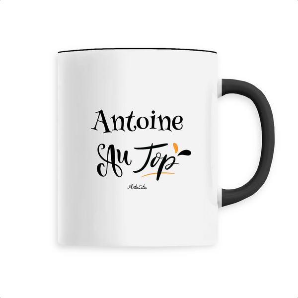 Mug - Antoine au Top - 6 Coloris - Cadeau Original - Cadeau Personnalisable - Cadeaux-Positifs.com -Unique-Noir-