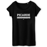 T-Shirt - Picarde - Coton Bio - 3 Coloris - Cadeau Original - Cadeau Personnalisable - Cadeaux-Positifs.com -XS-Noir-
