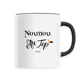 Mug - Nounou au Top - 6 Coloris - Cadeau Original - Cadeau Personnalisable - Cadeaux-Positifs.com -Unique-Noir-