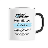 Mug - Merci Policier - 6 Coloris - Cadeau Original - Cadeau Personnalisable - Cadeaux-Positifs.com -Unique-Noir-