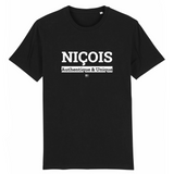 T-Shirt - Niçois - Coton Bio - 7 Coloris - Cadeau Original - Cadeau Personnalisable - Cadeaux-Positifs.com -XS-Noir-