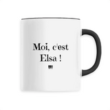 Mug - Moi c'est Elsa - 6 Coloris - Cadeau Original - Cadeau Personnalisable - Cadeaux-Positifs.com -Unique-Noir-