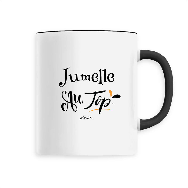 Cadeau anniversaire : Mug - Jumelle au Top - 6 Coloris - Cadeau Original - Cadeau Personnalisable - Cadeaux-Positifs.com -Unique-Noir-