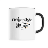 Mug - Orthoptiste au Top - 6 Coloris - Cadeau Original - Cadeau Personnalisable - Cadeaux-Positifs.com -Unique-Noir-