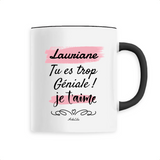 Mug - Lauriane je t'aime - 6 Coloris - Cadeau Tendre & Original - Cadeau Personnalisable - Cadeaux-Positifs.com -Unique-Noir-