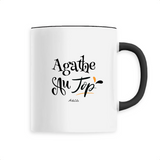 Mug - Agathe au Top - 6 Coloris - Cadeau Original - Cadeau Personnalisable - Cadeaux-Positifs.com -Unique-Noir-