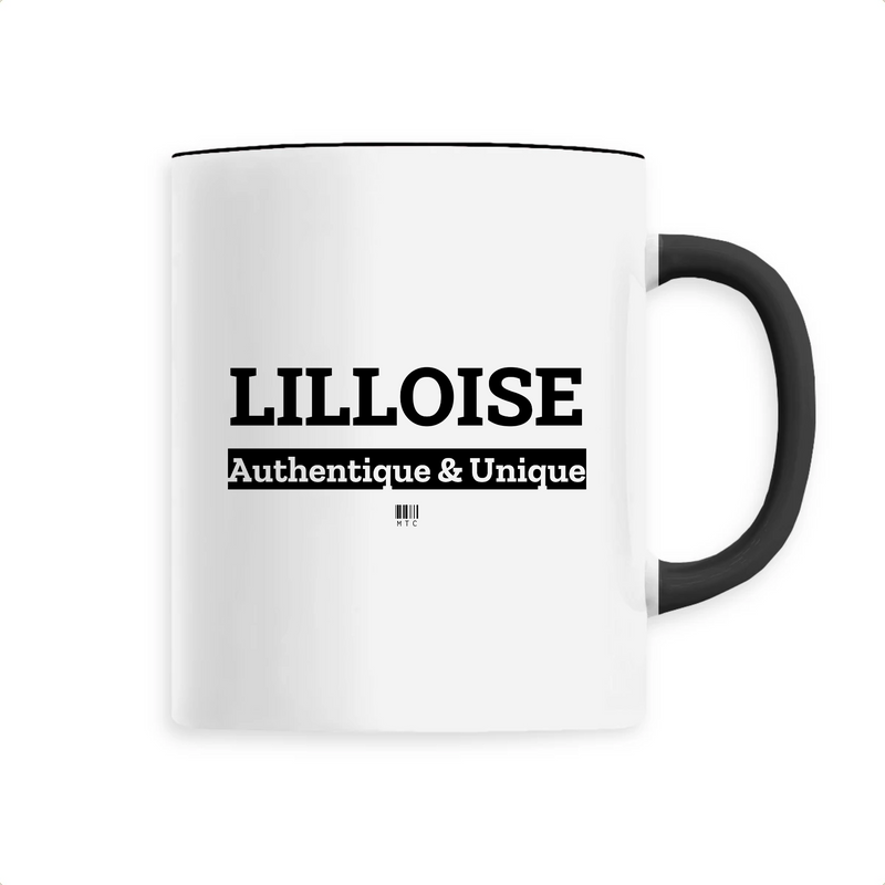 Cadeau anniversaire : Mug - Lilloise - 6 Coloris - Cadeau Original - Cadeau Personnalisable - Cadeaux-Positifs.com -Unique-Noir-