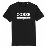 T-Shirt - Corse - Unisexe - Coton Bio - 7 Coloris - Cadeau Original - Cadeau Personnalisable - Cadeaux-Positifs.com -XS-Noir-