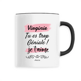 Mug - Virginie je t'aime - 6 Coloris - Cadeau Tendre & Original - Cadeau Personnalisable - Cadeaux-Positifs.com -Unique-Noir-