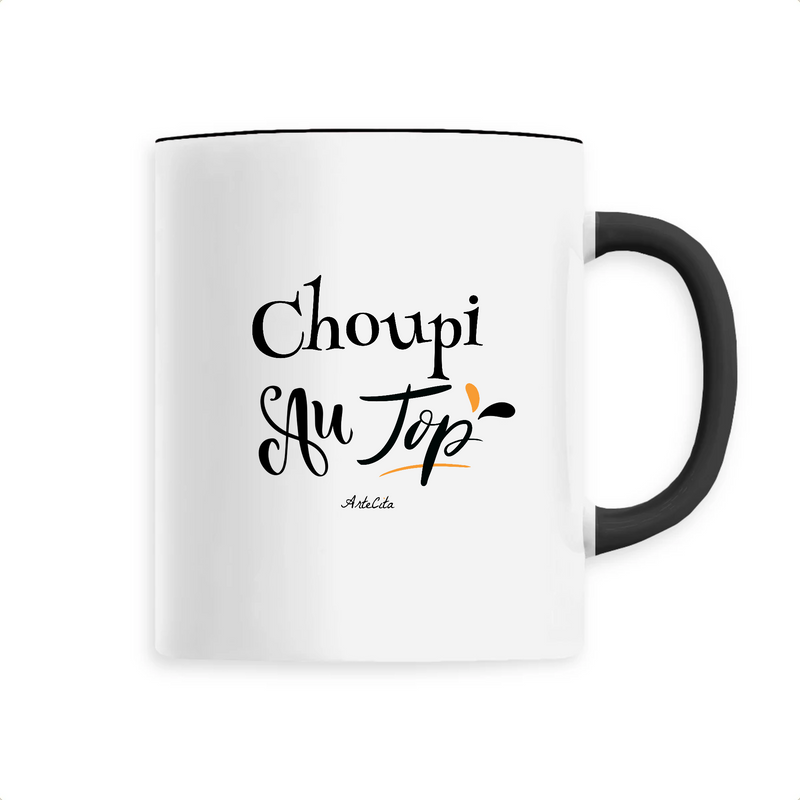 Cadeau anniversaire : Mug - Choupi au Top - 6 Coloris - Cadeau Original - Cadeau Personnalisable - Cadeaux-Positifs.com -Unique-Noir-