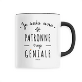Mug - Une Patronne trop Géniale - 6 Coloris - Cadeau Original - Cadeau Personnalisable - Cadeaux-Positifs.com -Unique-Noir-