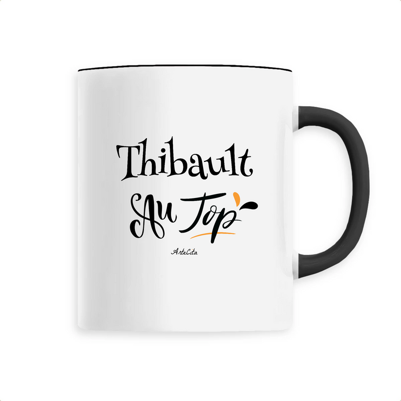 Cadeau anniversaire : Mug - Thibault au Top - 6 Coloris - Cadeau Original - Cadeau Personnalisable - Cadeaux-Positifs.com -Unique-Noir-