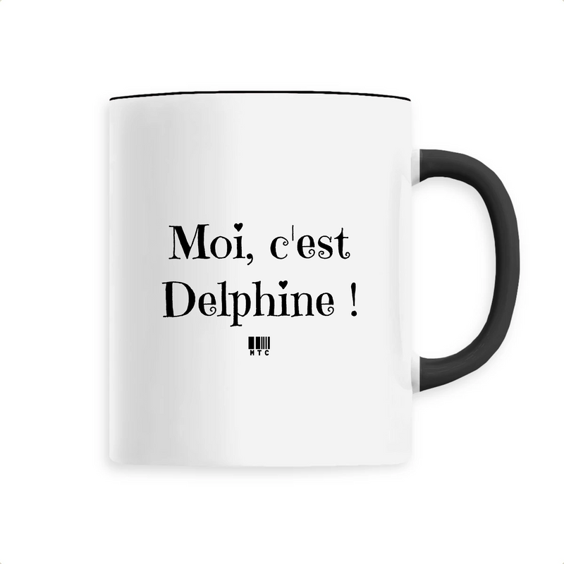 Cadeau anniversaire : Mug - Moi c'est Delphine - 6 Coloris - Cadeau Original - Cadeau Personnalisable - Cadeaux-Positifs.com -Unique-Noir-