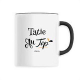 Mug - Tatie au Top - 6 Coloris - Cadeau Original - Cadeau Personnalisable - Cadeaux-Positifs.com -Unique-Noir-