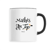 Mug - Mathis au Top - 6 Coloris - Cadeau Original - Cadeau Personnalisable - Cadeaux-Positifs.com -Unique-Noir-