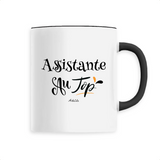 Mug - Assistante au Top - 6 Coloris - Cadeau Original - Cadeau Personnalisable - Cadeaux-Positifs.com -Unique-Noir-