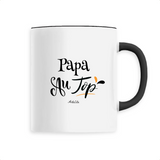Mug - Papa au Top - 6 Coloris - Cadeau Original - Cadeau Personnalisable - Cadeaux-Positifs.com -Unique-Noir-