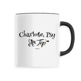 Mug - Charlotte, Psy au Top - 6 Coloris - Cadeau Original - Cadeau Personnalisable - Cadeaux-Positifs.com -Unique-Noir-