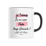 Mug - Tata Je t'aime - 6 Coloris - Cadeau Original - Cadeau Personnalisable - Cadeaux-Positifs.com -Unique-Noir-