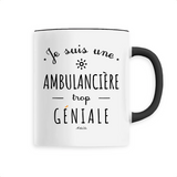 Mug - Une Ambulancière trop Géniale - 6 Coloris - Cadeau Original - Cadeau Personnalisable - Cadeaux-Positifs.com -Unique-Noir-