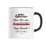 Mug - Merci Ambulancière - 6 Coloris - Cadeau Original - Cadeau Personnalisable - Cadeaux-Positifs.com -Unique-Noir-