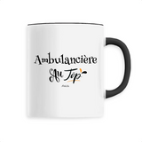 Mug - Ambulancière au Top - 6 Coloris - Cadeau Original - Cadeau Personnalisable - Cadeaux-Positifs.com -Unique-Noir-