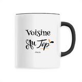 Mug - Voisine au Top - 6 Coloris - Cadeau Original - Cadeau Personnalisable - Cadeaux-Positifs.com -Unique-Noir-