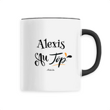 Mug - Alexis au Top - 6 Coloris - Cadeau Original - Cadeau Personnalisable - Cadeaux-Positifs.com -Unique-Noir-