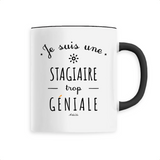 Mug - Une Stagiaire trop Géniale - 6 Coloris - Cadeau Original - Cadeau Personnalisable - Cadeaux-Positifs.com -Unique-Noir-