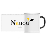 Mug - Nanou - 6 Coloris - Cadeau Original - Cadeau Personnalisable - Cadeaux-Positifs.com -Unique-Noir-