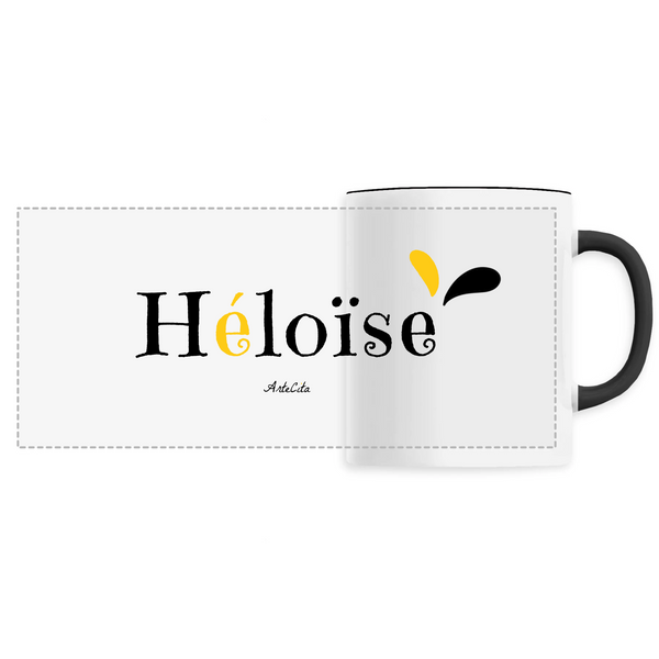 Mug - Héloïse - 6 Coloris - Cadeau Original - Cadeau Personnalisable - Cadeaux-Positifs.com -Unique-Noir-