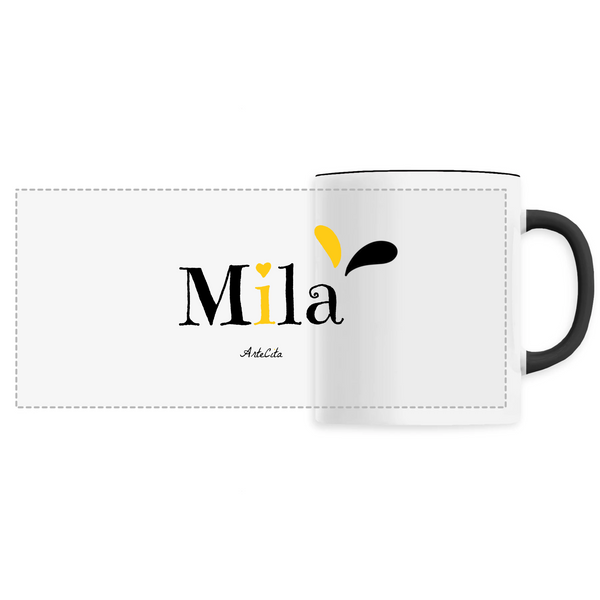 Mug - Mila - 6 Coloris - Cadeau Original - Cadeau Personnalisable - Cadeaux-Positifs.com -Unique-Noir-