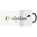 Mug - Christine - 6 Coloris - Cadeau Original - Cadeau Personnalisable - Cadeaux-Positifs.com -Unique-Noir-