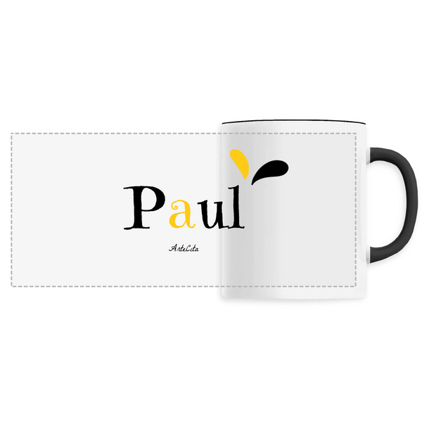 Mug - Paul - 6 Coloris - Cadeau Original - Cadeau Personnalisable - Cadeaux-Positifs.com -Unique-Noir-