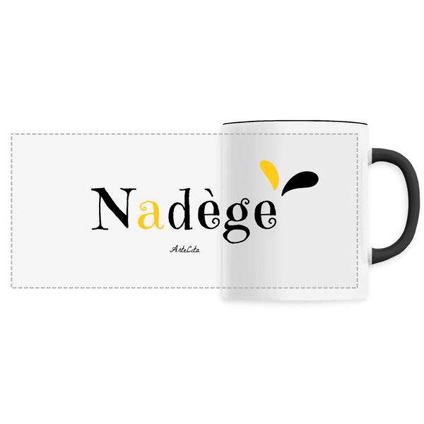 Mug - Nadège - 6 Coloris - Cadeau Original - Cadeau Personnalisable - Cadeaux-Positifs.com -Unique-Noir-