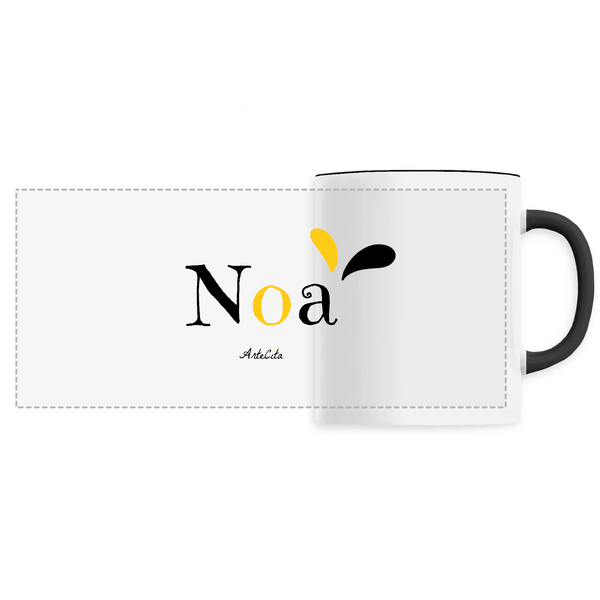 Mug - Noa - 6 Coloris - Cadeau Original - Cadeau Personnalisable - Cadeaux-Positifs.com -Unique-Noir-