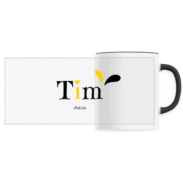 Mug - Tim - 6 Coloris - Cadeau Original - Cadeau Personnalisable - Cadeaux-Positifs.com -Unique-Noir-
