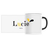 Mug - Lucie - 6 Coloris - Cadeau Original - Cadeau Personnalisable - Cadeaux-Positifs.com -Unique-Noir-