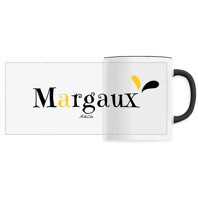Cadeau anniversaire : Mug - Margaux - 6 Coloris - Cadeau Original - Cadeau Personnalisable - Cadeaux-Positifs.com -Unique-Noir-
