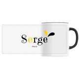 Mug - Serge - 6 Coloris - Cadeau Original - Cadeau Personnalisable - Cadeaux-Positifs.com -Unique-Noir-