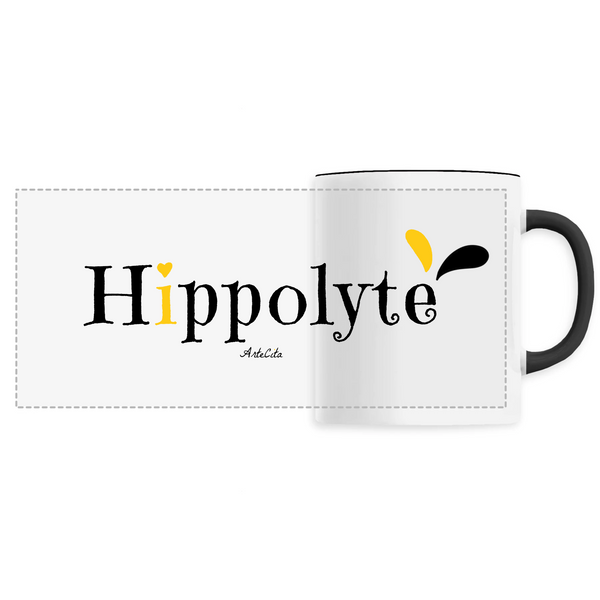 Mug - Hippolyte - 6 Coloris - Cadeau Original - Cadeau Personnalisable - Cadeaux-Positifs.com -Unique-Noir-